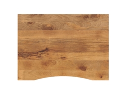 Vidaxl Tampo De Mesa Com Curva 110x80x2,5 Cm Mangueira Áspera Maciça