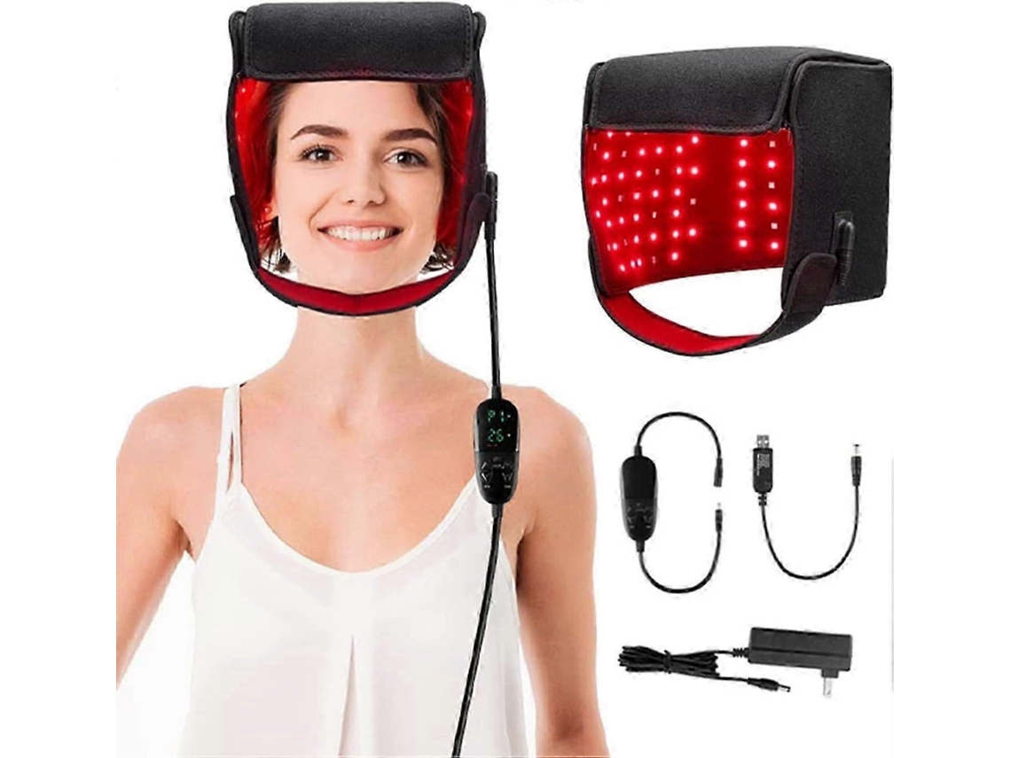 Chapéu PENGDSJE Led para terapia com luz vermelha, dispositivo de terapia LED infravermelho Next com 215 LEDs de 660 nm e 850 nm (dimensões sem)