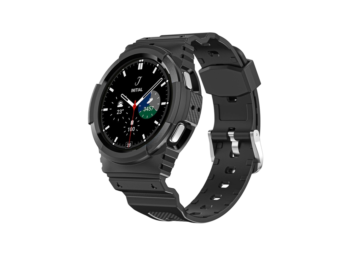 Capa com Bracelete Endurance All-In-One para Samsung Galaxy Watch 4 40Mm Preto