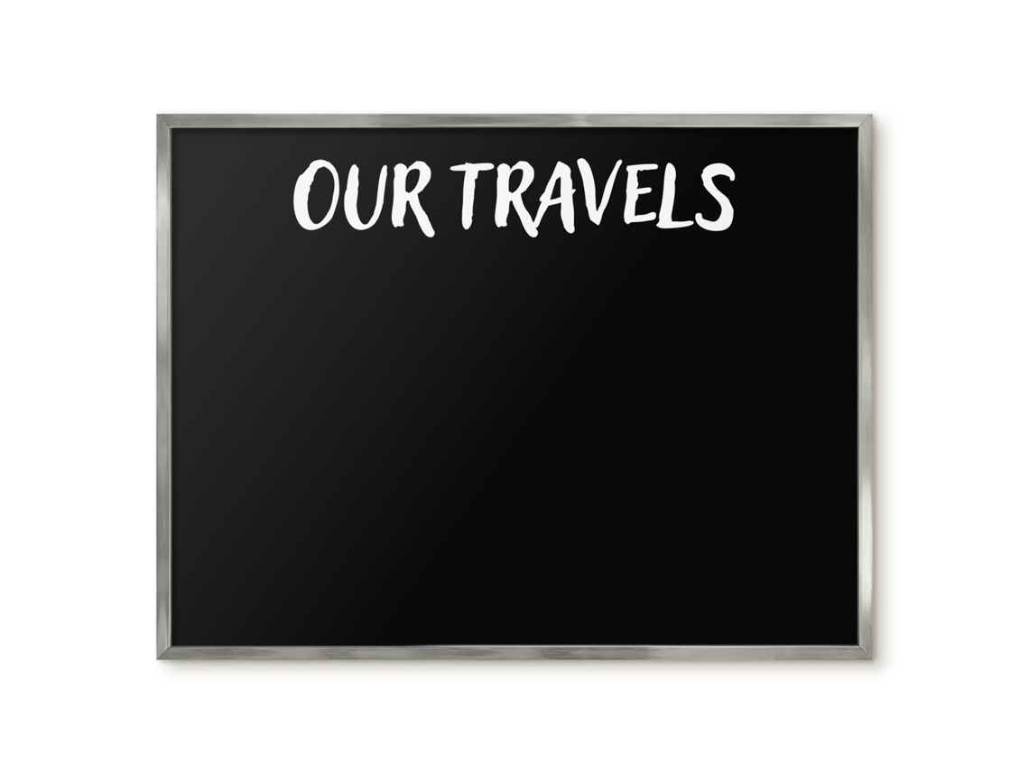 Magnetic Wall Board Our Travels For The Office Espelharte (80x60 Cm)