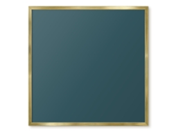 Quadro de vidro magnético azul marinho escuro para hall de entrada Espelharte (50x50 cm)