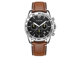 Relógio Ochstin 6117 Fashion, Casual, Em Couro, Para Esportes Ao Ar Livre, Resistente À Água (preto)