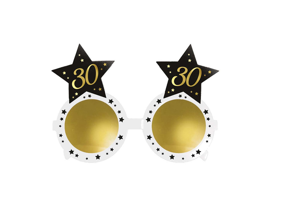 Óculos GUIRCA Brancos Com Estrelas 30 Anos