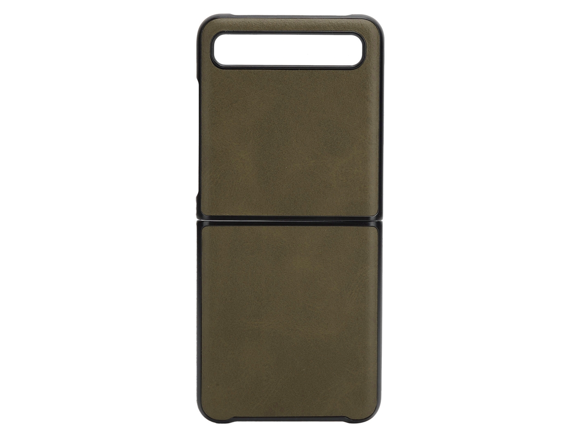 Capa para Samsung Z Flip EOOCOO de Couro Bicolor