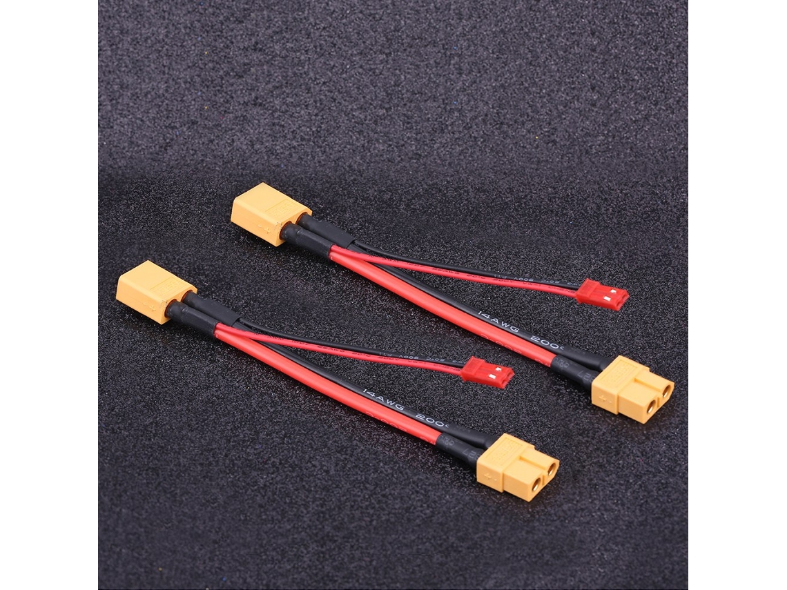 Mali 2pcs/set Cabo Adaptador Conector Xt60 Fêmea para Xt60 Macho Jst Macho Acessório Rc