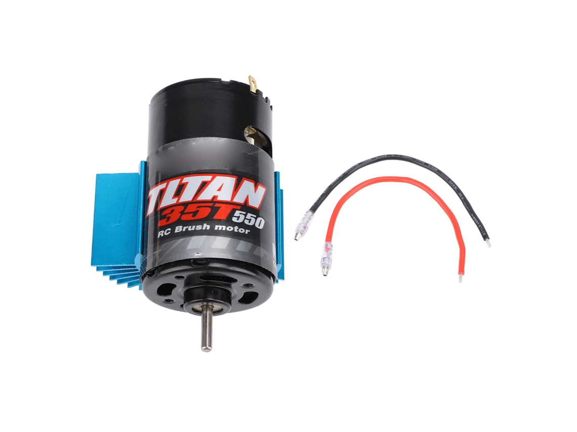 Motor De Carro Rc 550 Universal Com Dissipador De Calor Azul Para Axial Scx10 Hpi Redcat Jl 90046 35t 7.4-11.1v