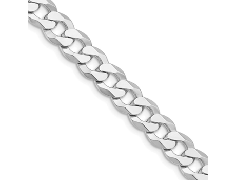 Colar De Corrente Plana De 8,5 Mm Em Prata De Lei 925 Com Banho De Ródio, Para Mulheres E Homens Comprimento 20 A 30 Hengjian