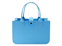 Sacola De Compras Dobrável De Feltro Para Brinquedos, Compras, Passeios, Armazenamento, Trabalho, Viagens, Piqueniques E Uso Diário, Azul Marinho.