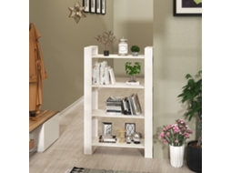 Vidaxl Estante/divisória 80x35x125 Cm Madeira De Pinho Maciça Branco