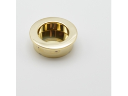 Puxador HARDWAREXCHANGE Redondo em Zamac, 40mm dourado (conjunto de 4)