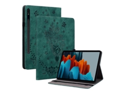 Capa de couro para tablet Webake com estampa de borboleta rosa