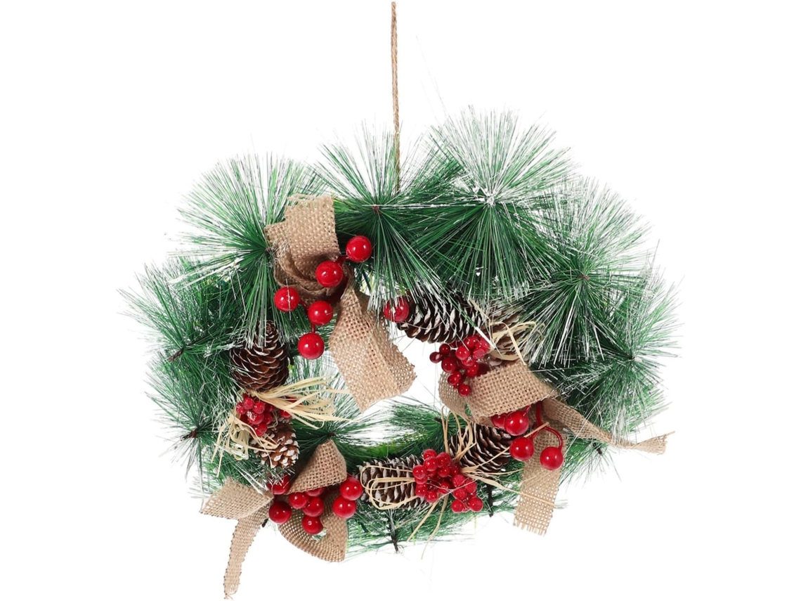 Guirlanda Decorativa De Natal, Artificial, Com Pinhas E Variante 2255