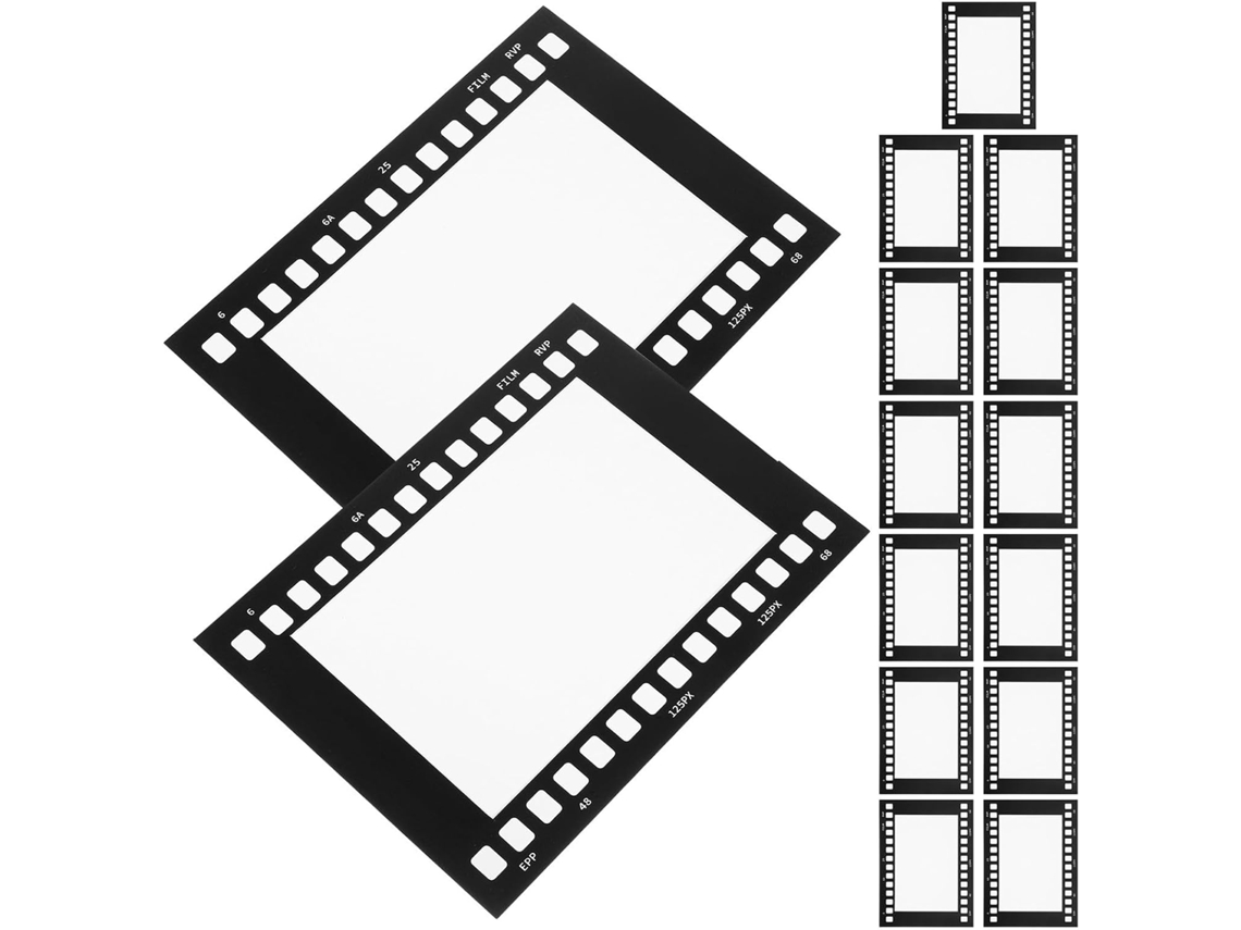 1 Conjunto De Molduras Retrô 15 Cm Em Papel Estilo Filme Cinema, Com