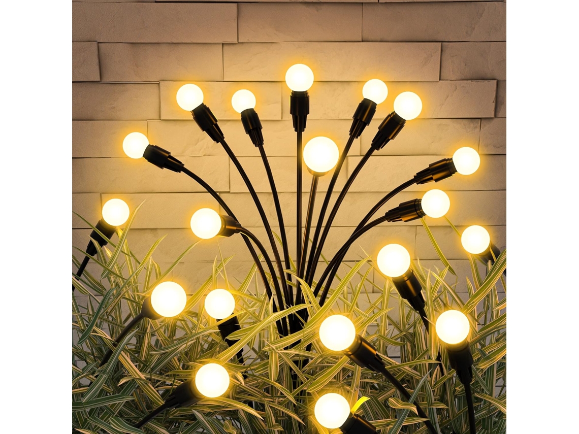 Luminária Solar Led, 2 Unidades, 10 Díodos, Resistente À Água, Para Jardim, Pátio, Caminho, Entrada E Áreas Exteriores