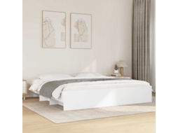 Vidaxl Estrutura De Cama Sem Colchão 180x200 Cm Branco