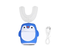 Escova de Dentes em Forma U Silicone Macio 360 ° Elétrica Desenho Animado Limpeza Oral para C Rianças GOKOCO