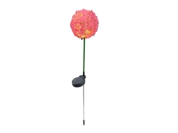 2026 luz de Bola Solar Exterior Impermeável para Jardim, Luz de Mancha Floral Decorativa, Cor Rosa