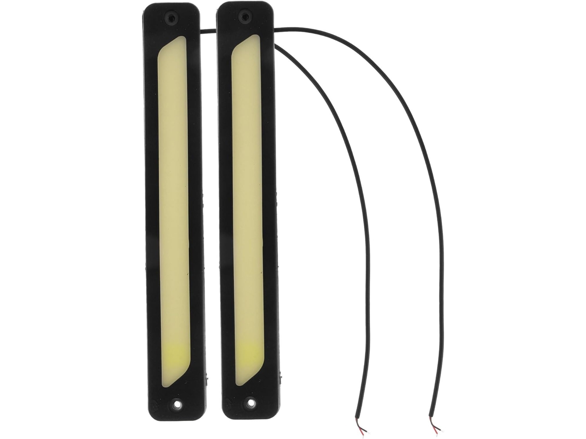Conjunto De 2 Luzes Diurnas Led Para Carro, Em Silicone Preto, Alto Brilho, Flexíveis E À Prova D Água Ip65, Para Uso