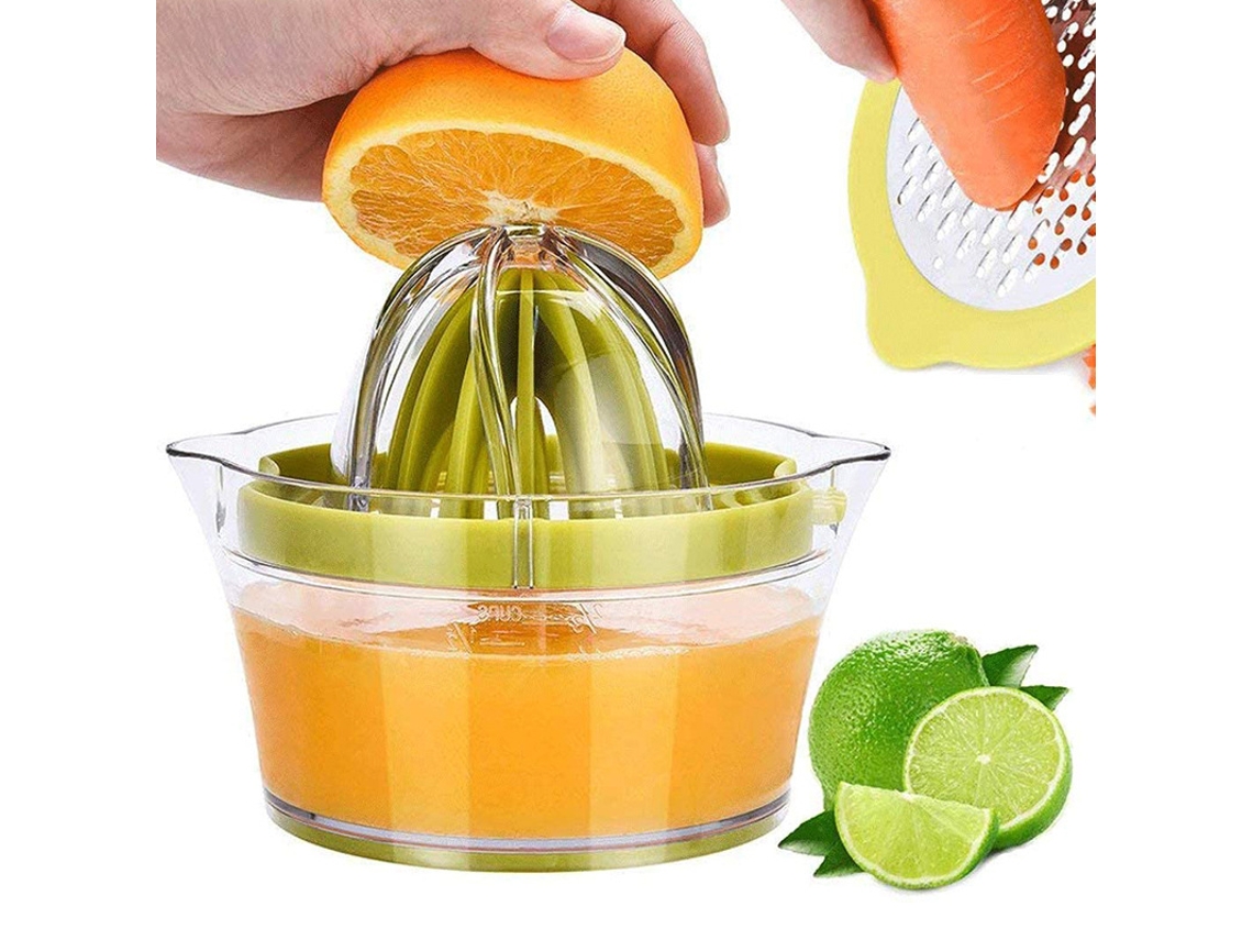 Espremedor Manual Multifuncional 4 Em 1, Compatível Com Laranjas, Limões E Outras Frutas Cítricas, Com Marcação De Medidas 400 Ml