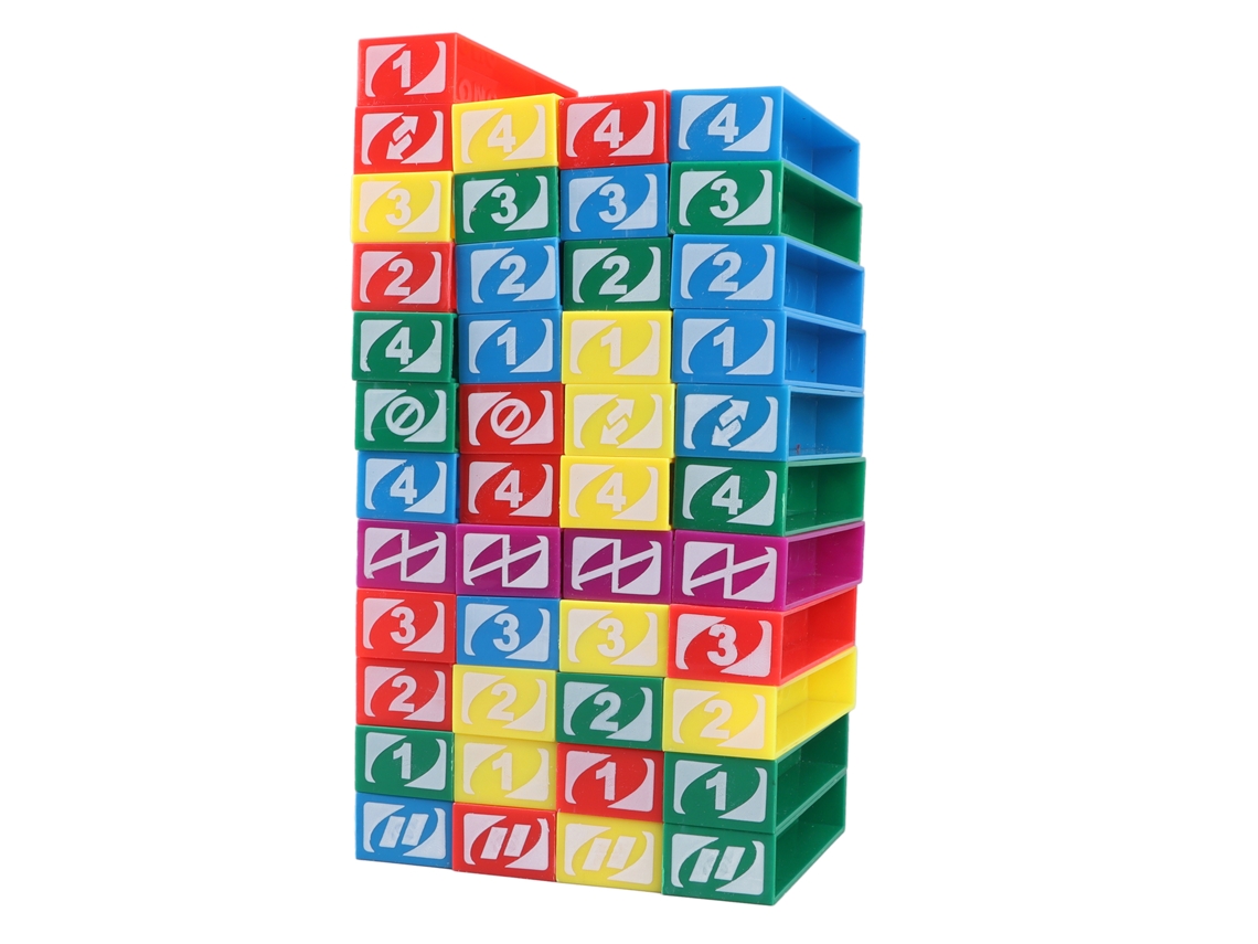 Primerox 45 Blocos de Queda Plásticos Estáveis Multicoloridos Jogo de Construção para Crianças