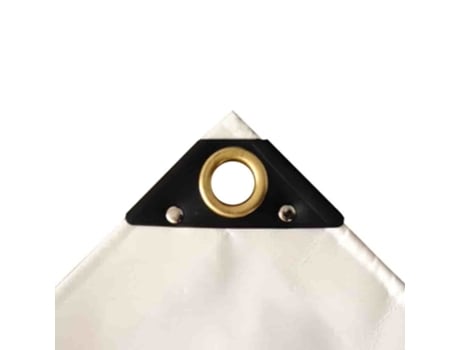 Lona de PVC Branca 650g/m² 5x8m Impermeável e Reforçada Boni Shop