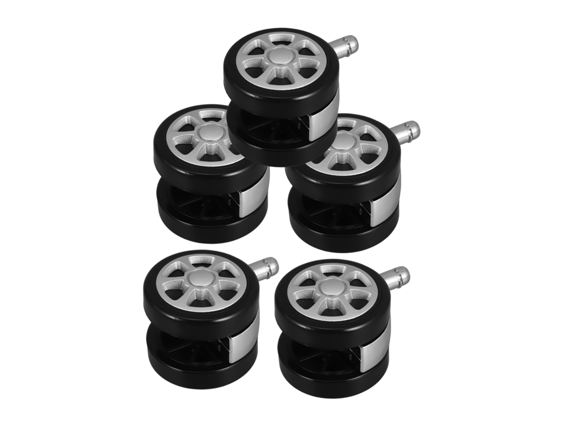 Conjunto De 5 Rodízios De Reposição Para Cadeira De Escritório Giratória, Compatíveis Com