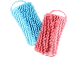 Lurelia Kit De 2 Escovas De Silicone Para Banho De Cuidado Corporal, Limpeza Profunda E Portátil, Uso Diário Prático
