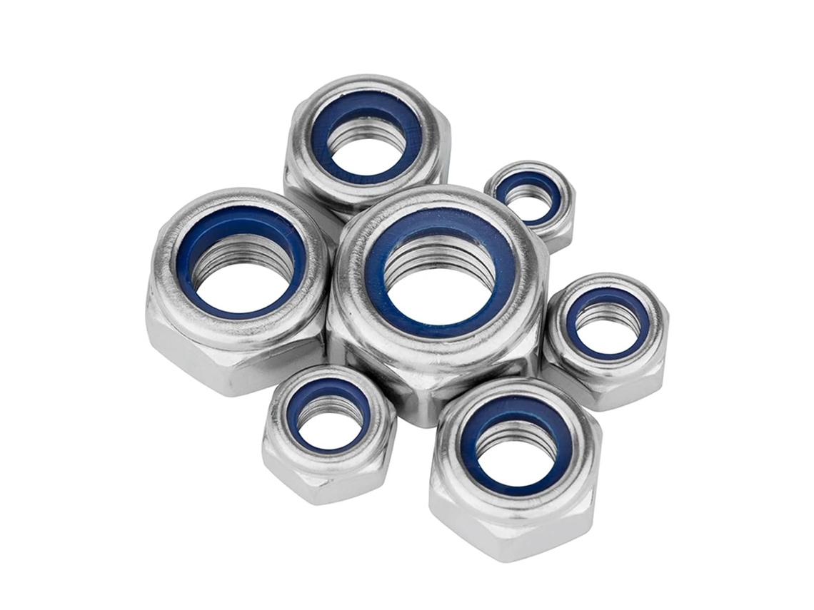 Porca Sextavada Em Aço Inoxidável, Porca Sextavada De Travamento Em Aço Inoxidável 304 M2 M10 10-50 Peças M4-50