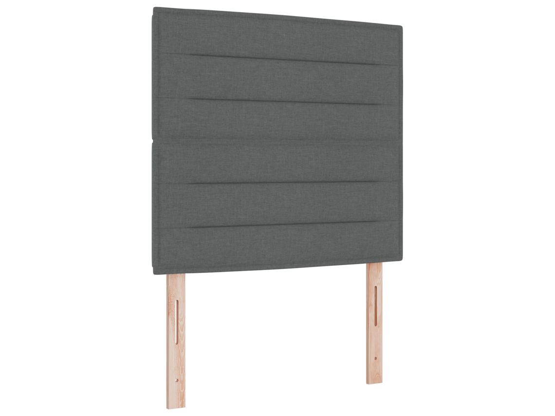 Conjunto 1 Cama Box Vidaxl Cinzento-baço Tecido (120 X 190 Cm)