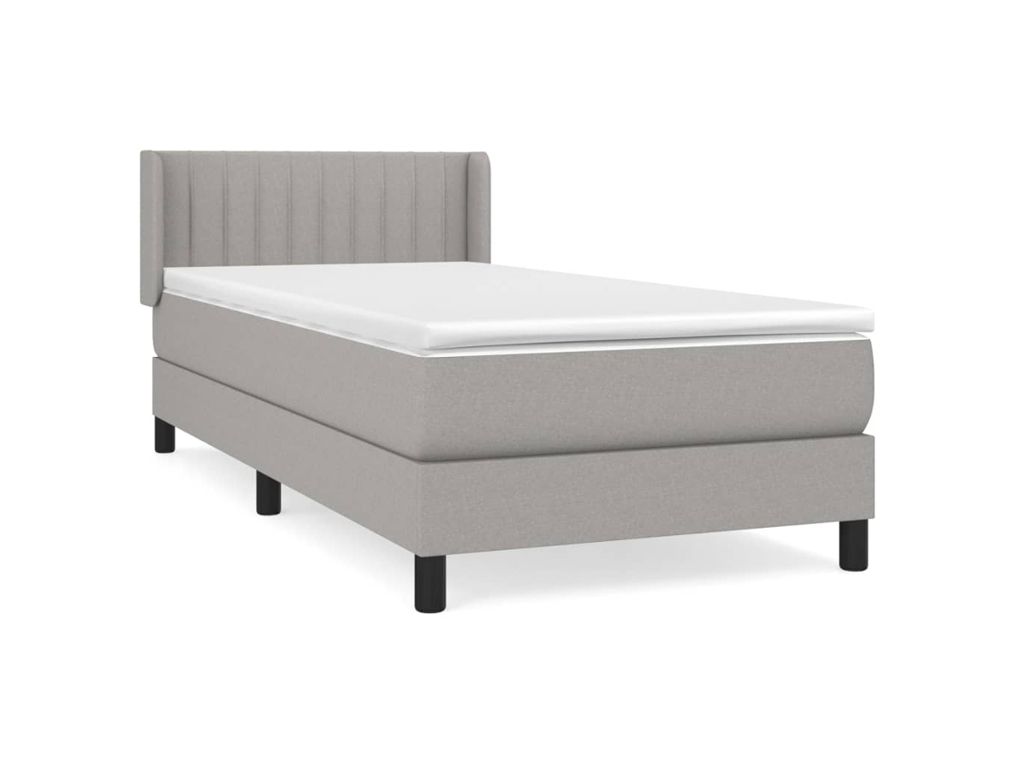 Box Spring Bed, Box Spring Beds Vidaxl Cinzeto Tecido (80 X 200 Cm)