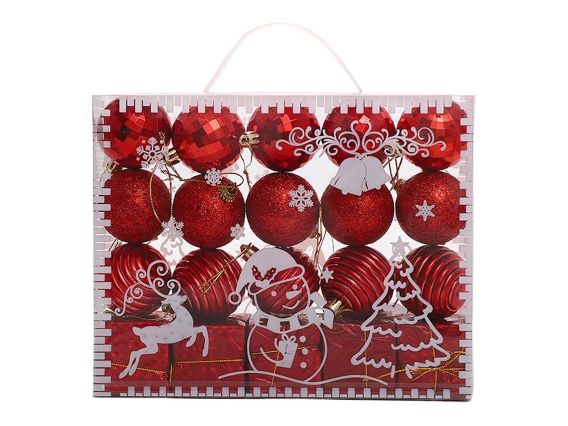Decorações de Natal 20 Bolas de Natal Bolas Vermelhas AURUM