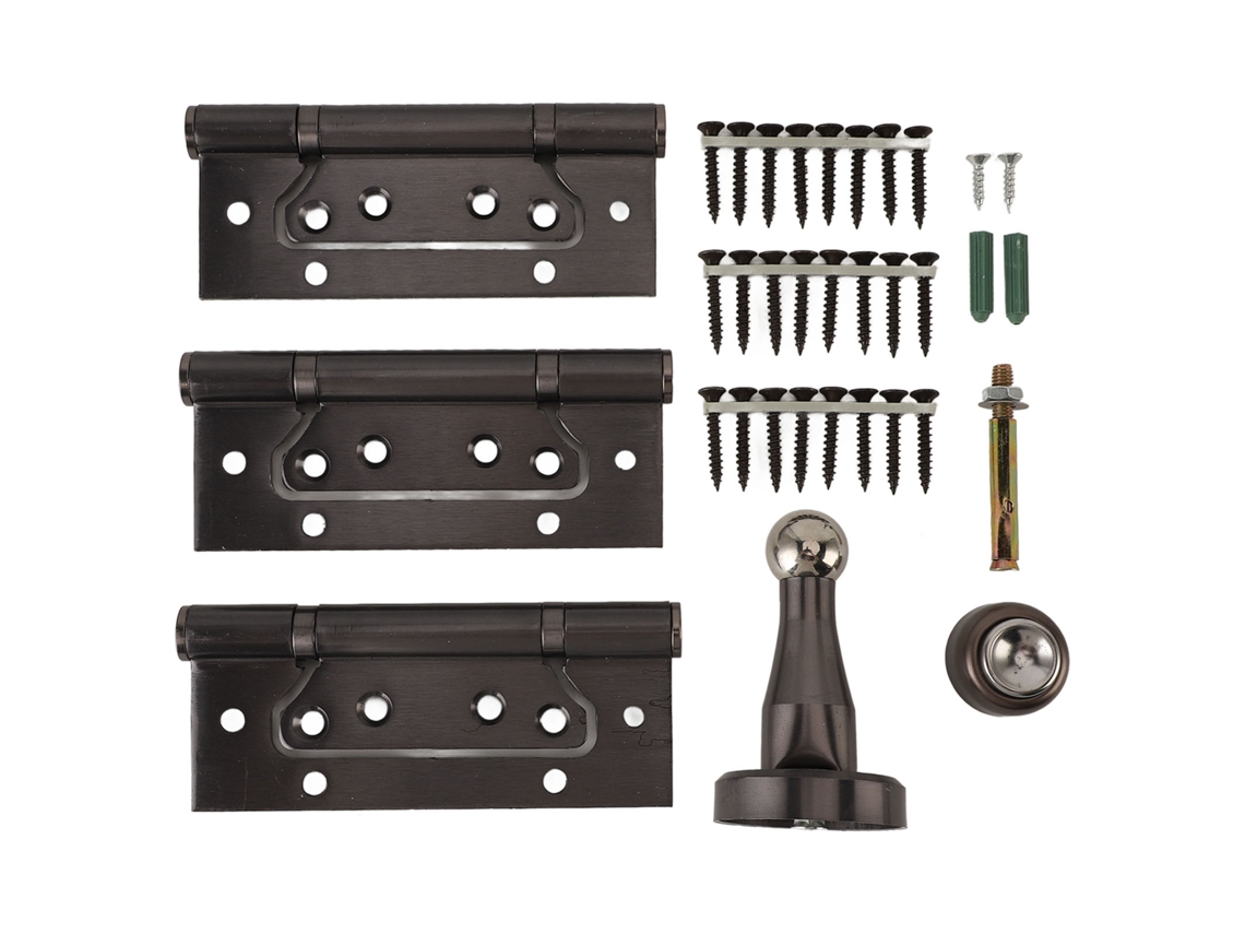Laxiscreed Conjunto De Dobradiças De Porta De 5 Polegadas Em Metal Com Funcionamento Silencioso