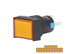 Botão De Pressão Retangular Iluminado Da Laxisc​reed, Auto-travante, Ideal Para Circuitos Elétricos
