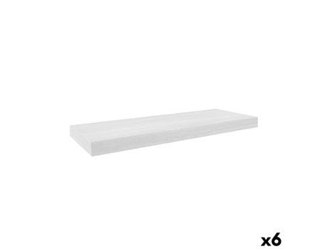 Prateleira Moblekit Branco Madeira 60 X 23,5 X 3,8 Cm (6 Unidades)