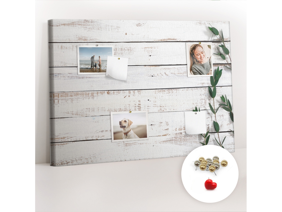 Painel De Cortiça Para Parede Tábuas De Madeira Para A Sala De Estar Espelharte (70x100 Cm)