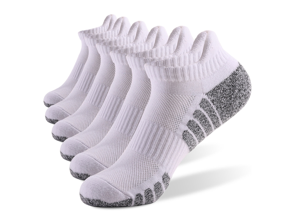 6 Pares Meias Esportivas Curta de Tornozelo Quente Secagem Rápida S/MARCA