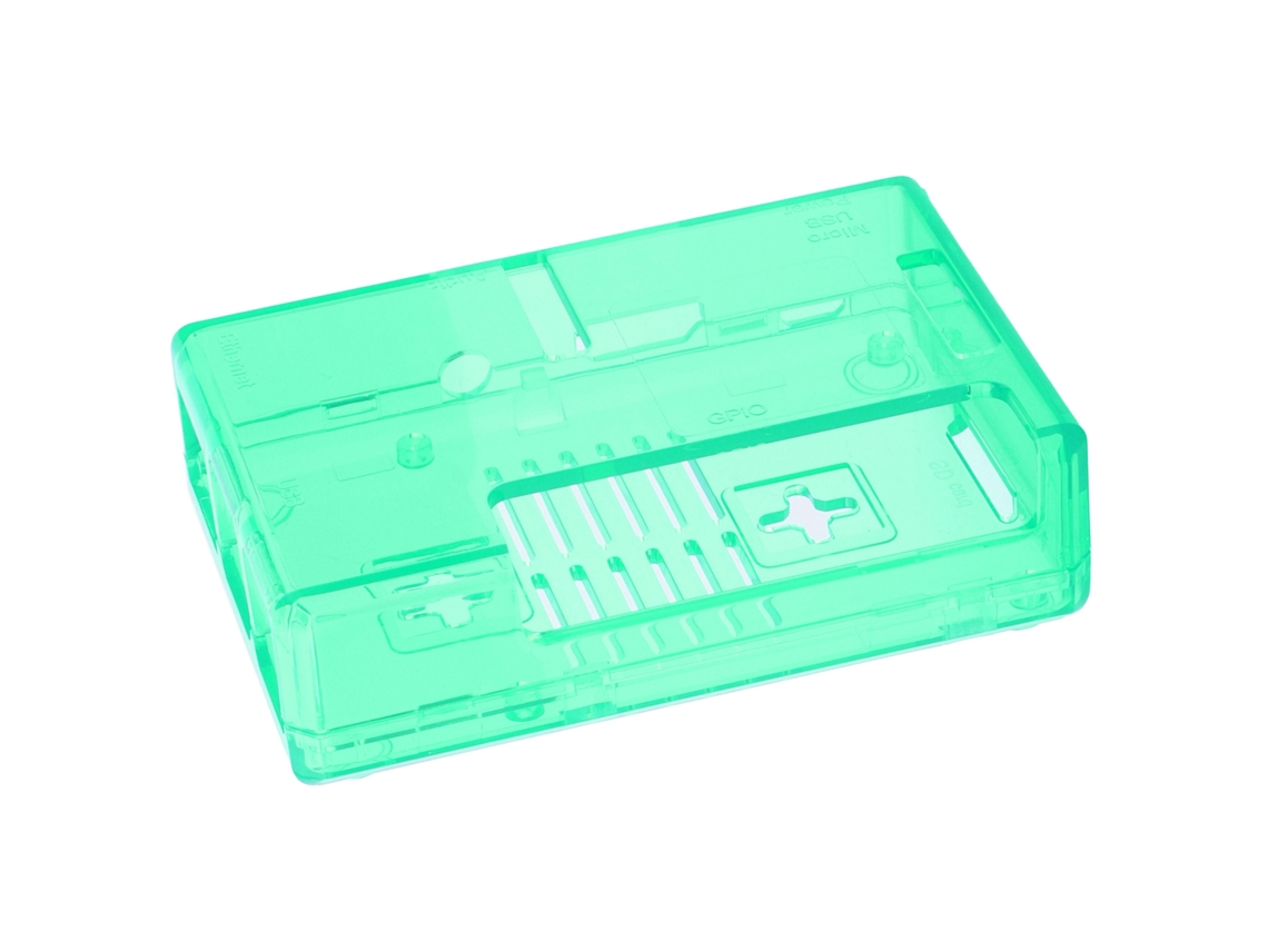 Capa Protetora Em Abs Para Raspberry Pi 3b/3b+ Com Parafusos, Estilo Mate Verde – Laxiscreed