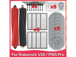 Peças Acessórias Para Esfregão Qrevo Master / Qrevo Slim: Escova Lateral, Filtro Hepa, Pano De Limpeza, Sacos De Pó_ptg