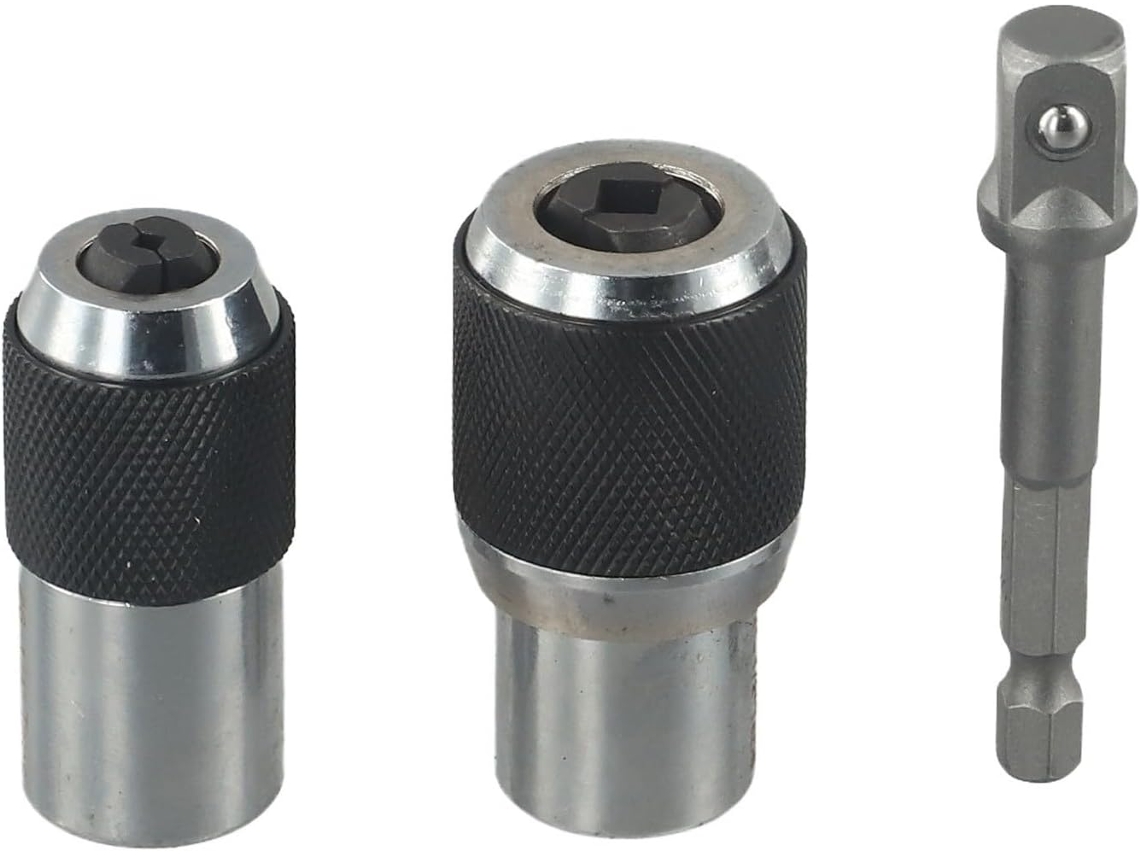 Conjunto De 3 Peças Extrator Torneiras Com Mandíbulas Ajustáveis Para Nº 6-1 4e 1 4-1 2, Adaptador De Soquete Em Aço Cr