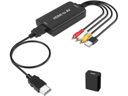 1080p Mini Hdmi Para Av 3rca Cvbs Composto Adaptador Pal/ntsc Compatível Pc/laptop, Ps3/ps4, Tv, Stb, Vhs, Blu Ray, Dvd Yizhood