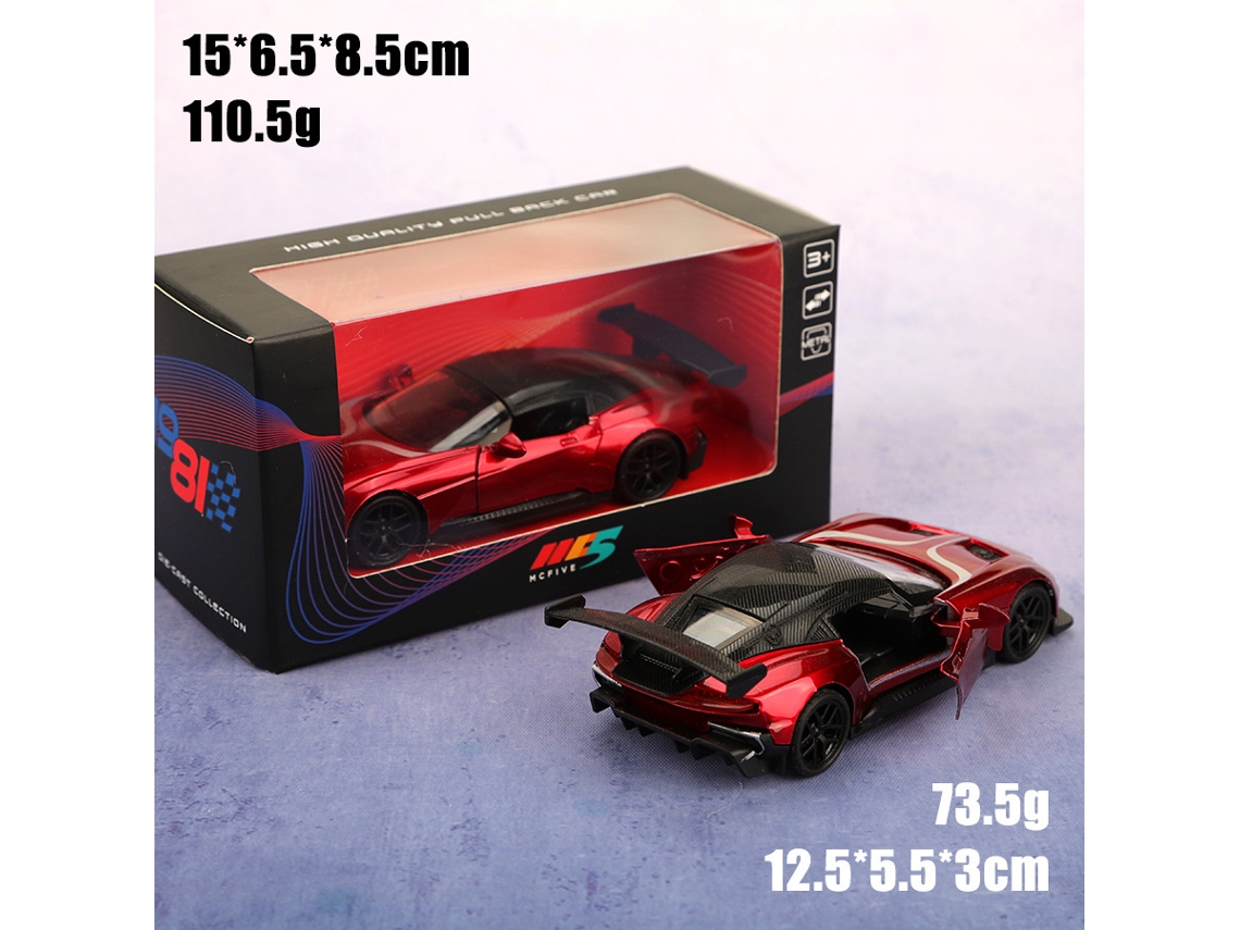 Carrinho de Fricção em Liga Metálica, Escala 1/36, Realista, Brinquedo Infantil. MDUG