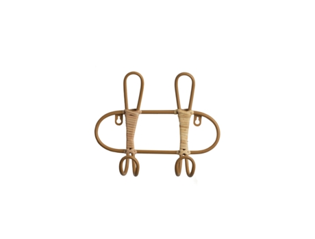 Bengaleiro de parede ROMIMEX Natural vime 27 x 21 x 8 cm