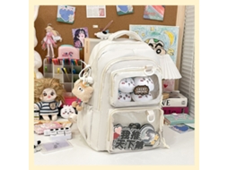 Laxiscreed Mochila Estilo Escolar Transparente Para Jovens Mulheres E Estudantes