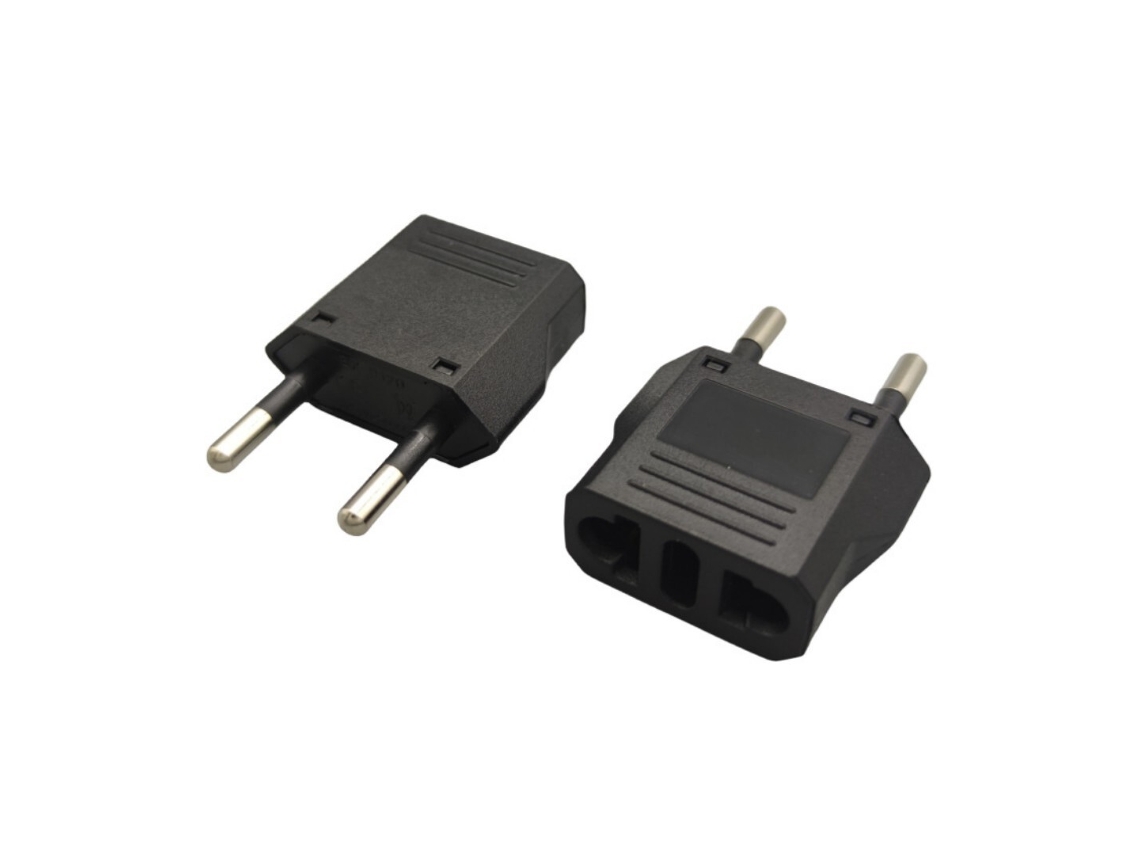 Adaptador de Viagem Eua para Ue, Pacote com 3 Unidades BRILVIBERA