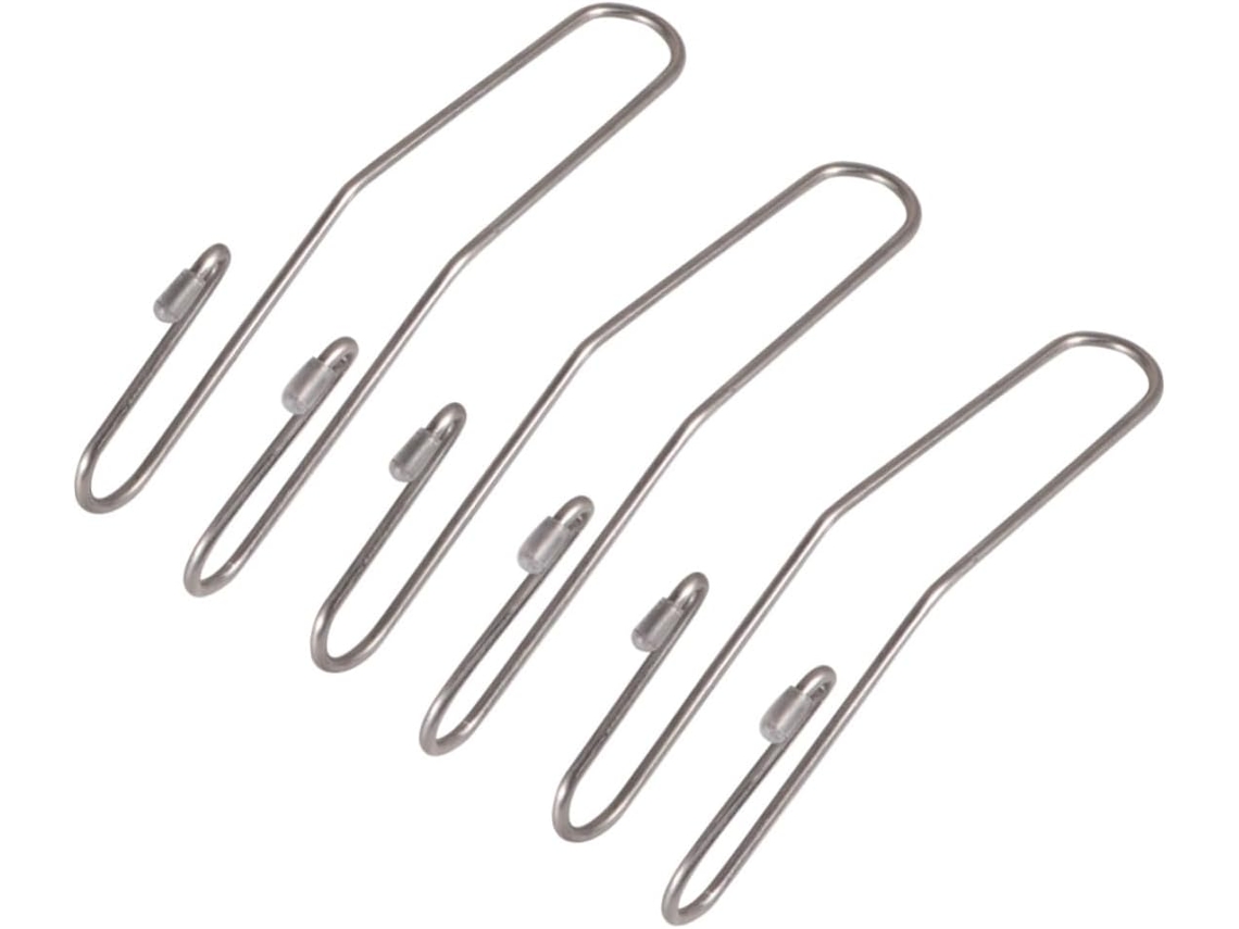 Conjunto de 3 ganchos de aço inoxidável para assento de carro, organizador lateral durável.
