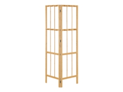 Bengaleiro Hyllestad Dobrável de Canto em Bambu 166X92X8Cm Natural [EN.CASA]