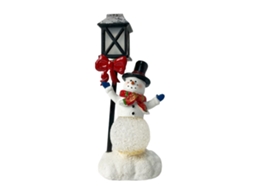 Ornamento Natal com Boneco de Neve Luminoso em Resina LAXISCREED