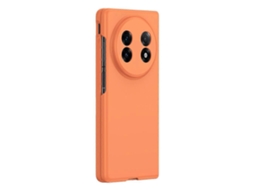 Capa Protetora Para Celular Dobrável, Com Textura De Pele Sensível Ao Toque, Laranja, Para Vivo X Fold5 5g