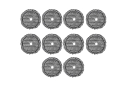 10pcs Vacuum Cleaner Robot Mopping Machine Cleaning Cloth Spare Replacement Mop Pads Rags For A9 St