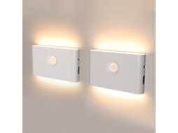 Luz Noturna com Sensor de Movimento, Luz Noturna Led Recarregável para Crianças, Luz de Escada a Bateria com 3 Modos BRILVIBERA